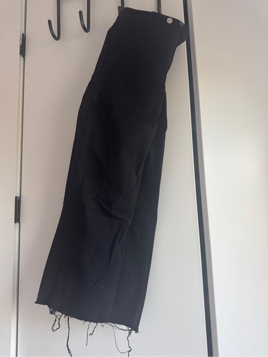 TNA Denim - Aritzia TNABlack Raw-Hem Women's Skirt